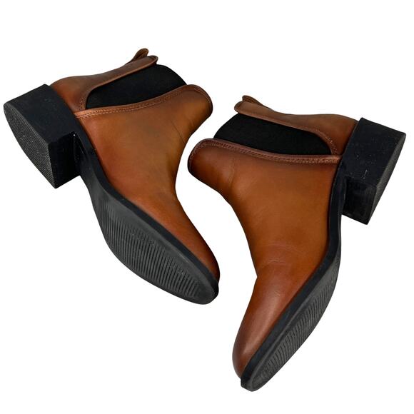 Steve Madden Dares Chelsea Boot Booties Cognac Brown 9.5 - Picture 9 of 9